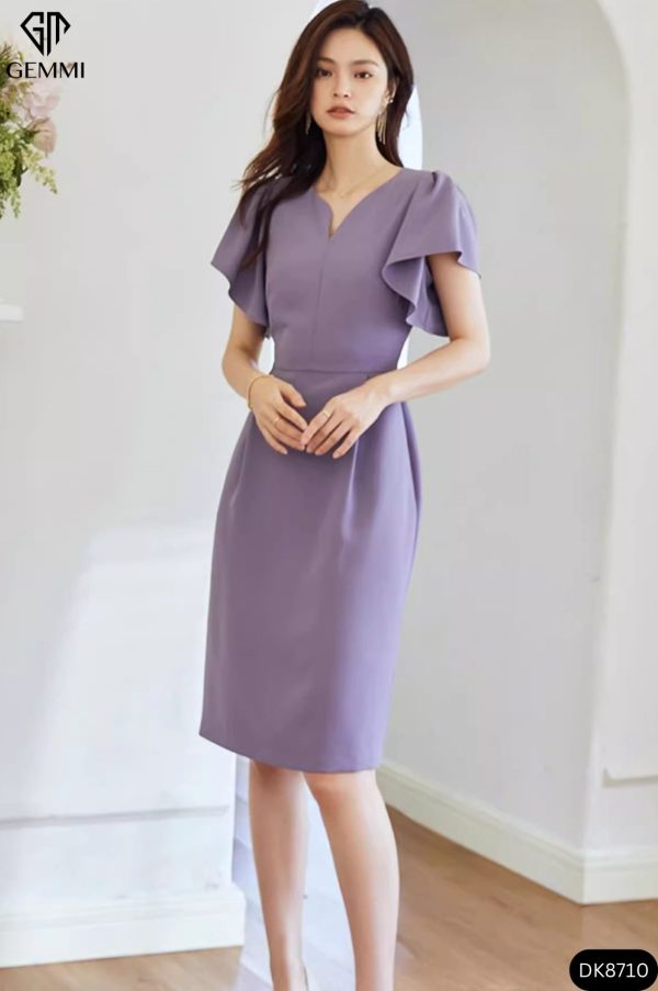 Đầm Body Tay Bèo Gemmi fashion, DK8710 - Hình ảnh 3