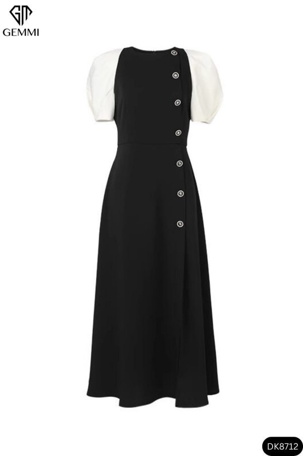 Đầm xoè tay bồng  GEMMI Fashion, DK8712 - Hình ảnh 6