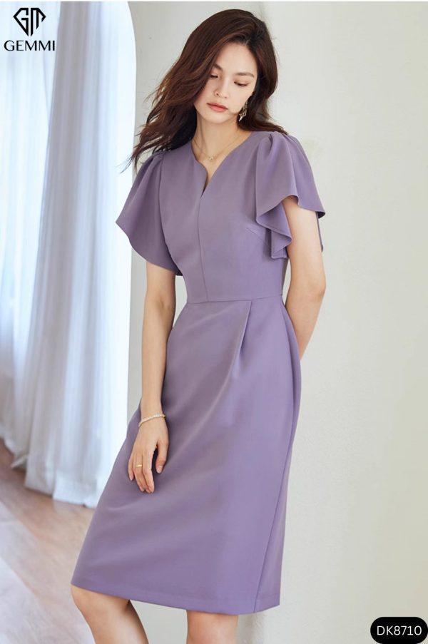 Đầm Body Tay Bèo Gemmi fashion, DK8710 - Hình ảnh 2