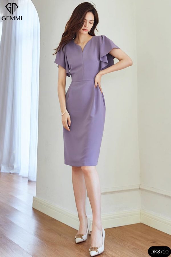 Đầm Body Tay Bèo Gemmi fashion, DK8710 - Hình ảnh 9