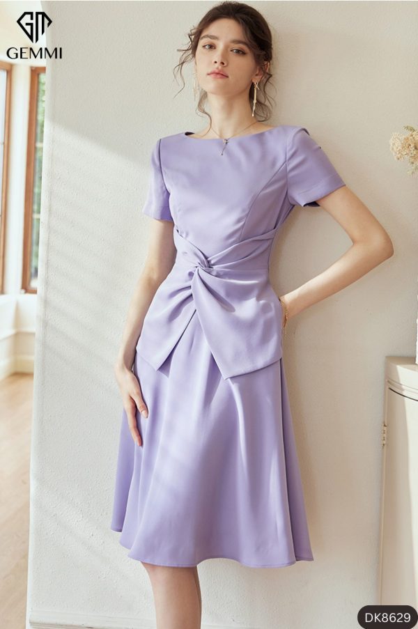 Đầm xoè xoắn eo GEMMI Fashion, DK8629 - Ảnh 2