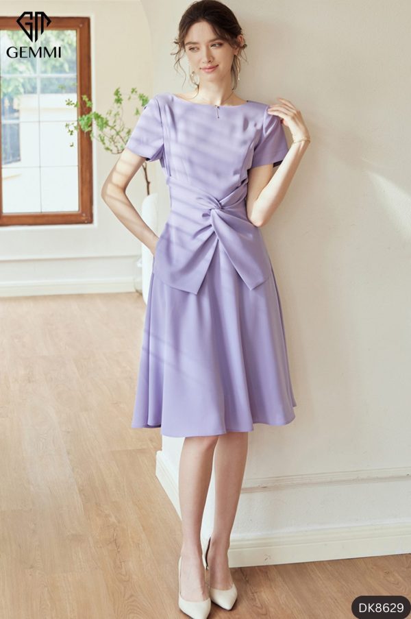 Đầm xoè xoắn eo GEMMI Fashion, DK8629 - Ảnh 12
