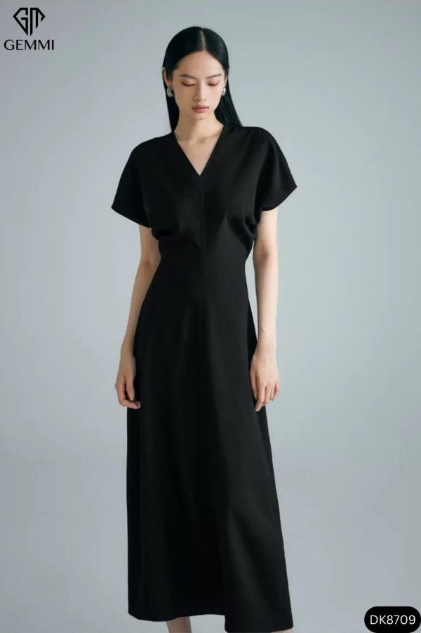 Đầm cổ V GEMMI Fashion, DK8709