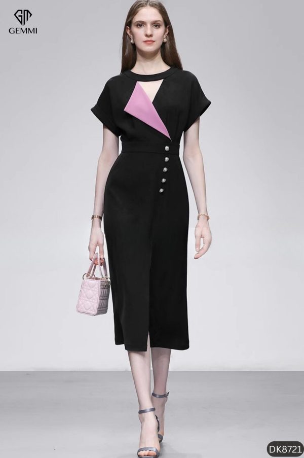 Đầm body công sở Gemmi Fashion, DK8721