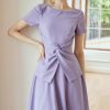 Đầm xoè xoắn eo GEMMI Fashion, DK8629