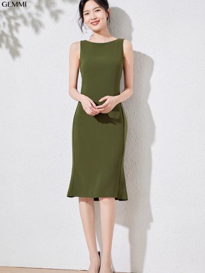 Đầm sát nách đuôi cá GEMMI Fashion, DK8713