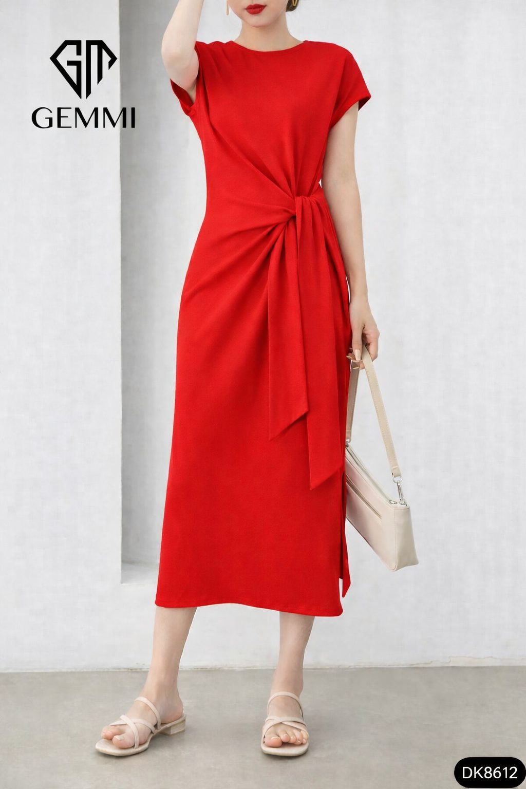 Đầm suông thắt eo Gemmi Fashion, DK8612 - Ảnh 8
