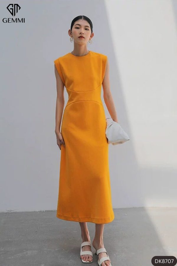 Đầm suông sát nách Gemmi fashion, DK8707 - Hình ảnh 6