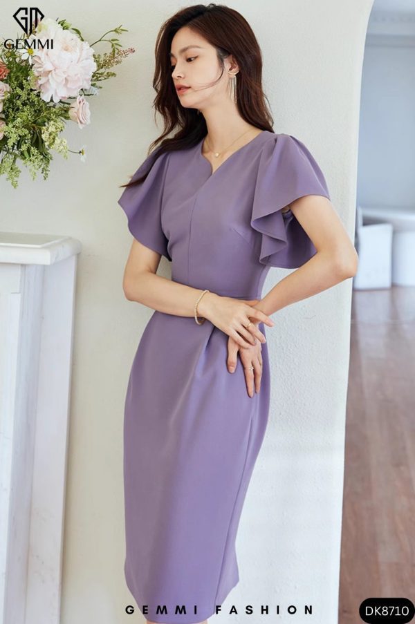 Đầm Body Tay Bèo Gemmi fashion, DK8710 - Hình ảnh 7