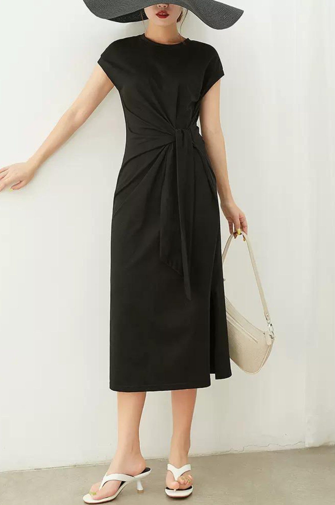 Đầm suông thắt eo Gemmi Fashion, DK8612