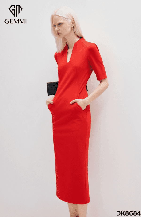 Đầm body tay lỡ GEMMI Fashion, DK8684 - Hình ảnh 5