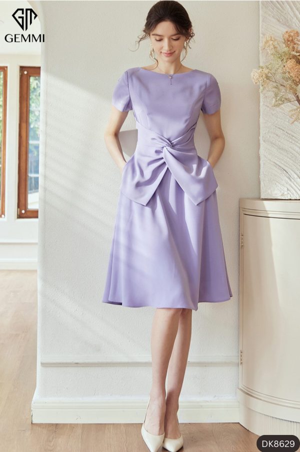 Đầm xoè xoắn eo GEMMI Fashion, DK8629 - Ảnh 9