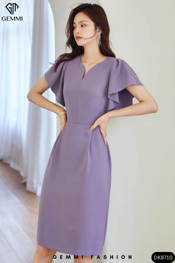 Đầm Body Tay Bèo Gemmi fashion, DK8710 - Hình ảnh 6