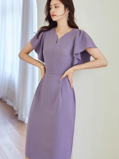 Đầm Body Tay Bèo Gemmi fashion, DK8710