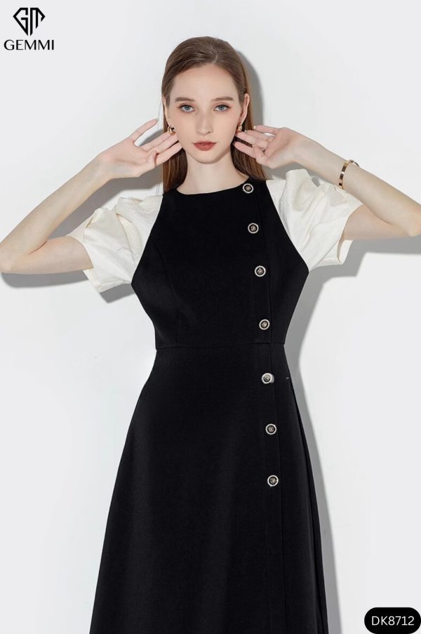 Đầm xoè tay bồng  GEMMI Fashion, DK8712 - Hình ảnh 2