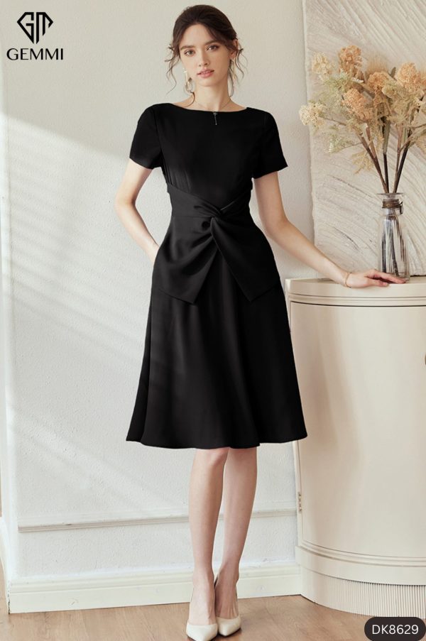 Đầm xoè xoắn eo GEMMI Fashion, DK8629 - Ảnh 8