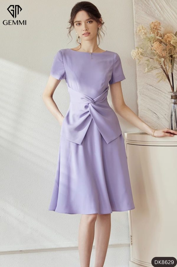 Đầm xoè xoắn eo GEMMI Fashion, DK8629 - Ảnh 7