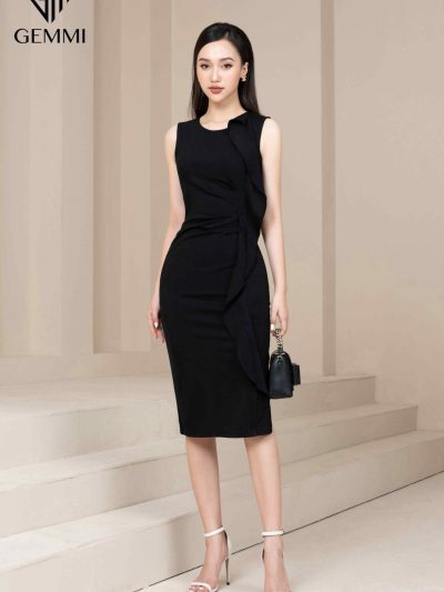 Đầm nữ thiết kế ôm body cách điệu GEMMI Fashion, DK8506
