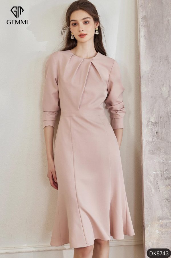 Đầm công sở dài tay GEMMI Fashion, DK8743 - Hình ảnh 2