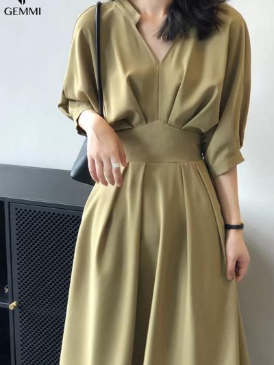 Đầm Xoè Công Sở Gemmi fashion, DK8605