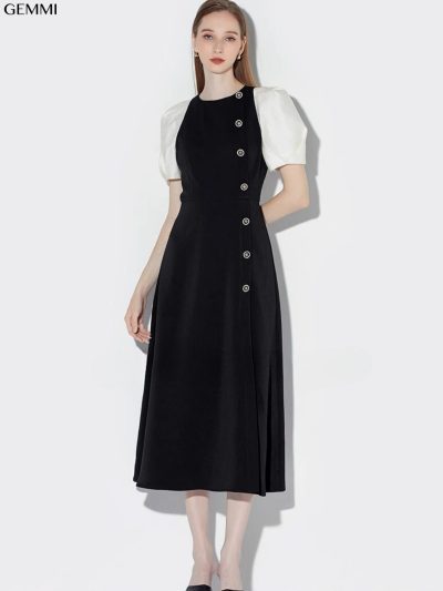 Đầm xoè tay bồng GEMMI Fashion, DK8712