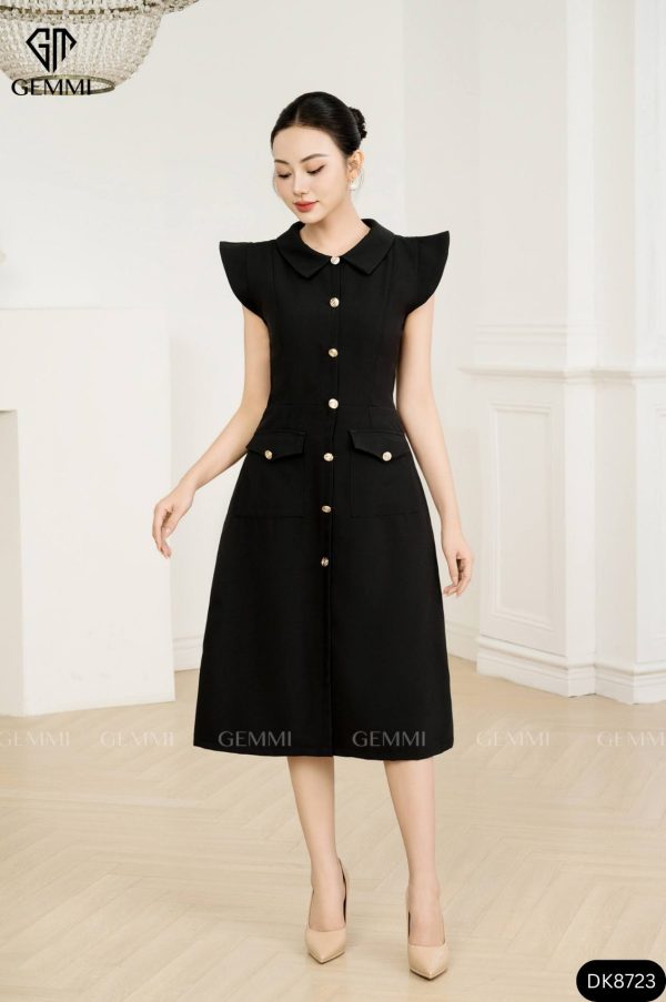Đầm công sở dáng A  GEMMI Fashion, DK8723