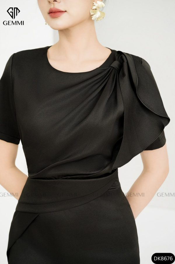 Đầm body công sở cổ tròn GEMMI Fashion, DK8676 - Hình ảnh 6