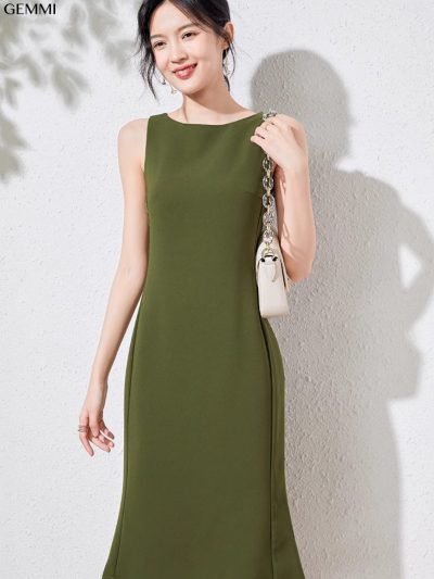 Đầm sát nách đuôi cá GEMMI Fashion, DK8713