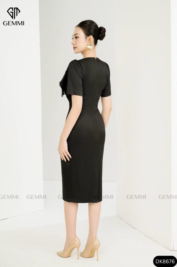 Đầm body công sở cổ tròn GEMMI Fashion, DK8676 - Hình ảnh 8