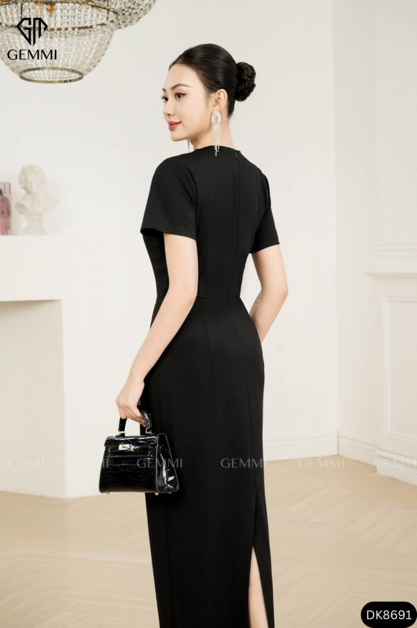 Đầm body dáng dài cổ V GEMMI Fashion, DK8691 - Hình ảnh 7