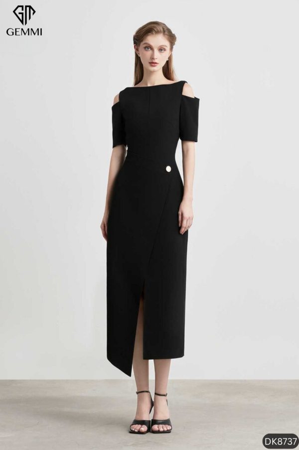 Đầm body vạt chéo GEMMI Fashion, DK8737