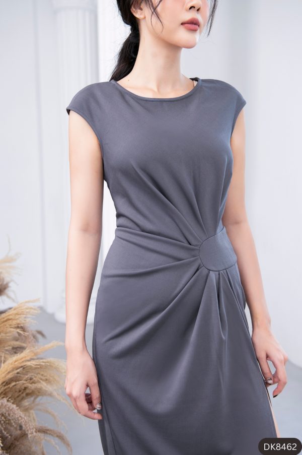 Đầm body thiết kế xoắn eo xẻ tà GEMMI Fashion, DK8462 - Hình ảnh 11