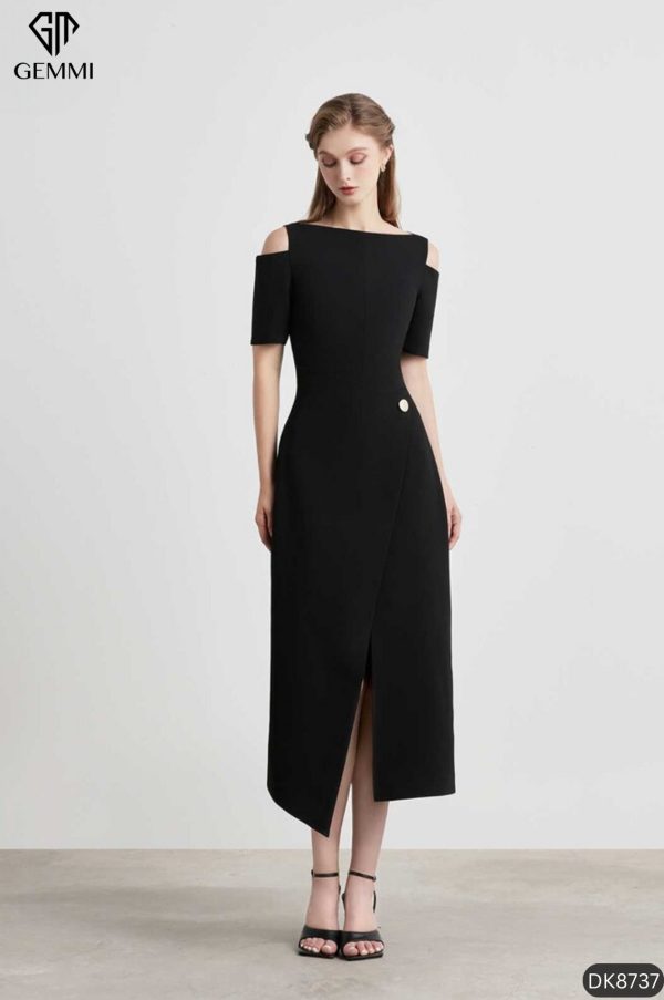 Đầm body vạt chéo GEMMI Fashion, DK8737 - Hình ảnh 5