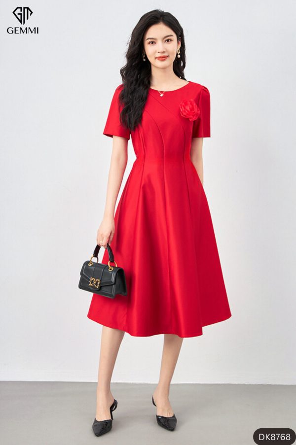 Đầm xòe taffta GEMMI Fashion, DK8768 - Hình ảnh 2