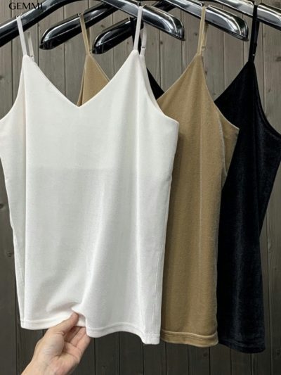 Áo 2 dây tuyết nhung GEMMI Fashion, AN221