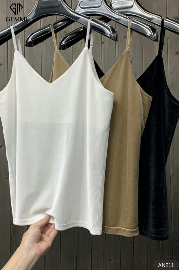 Áo 2 dây tuyết nhung GEMMI Fashion, AN221