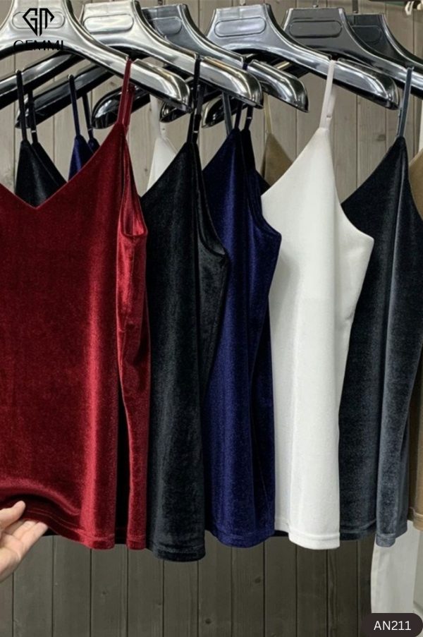 Áo 2 dây tuyết nhung GEMMI Fashion, AN221 - Hình ảnh 4