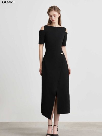Đầm body vạt chéo GEMMI Fashion, DK8737