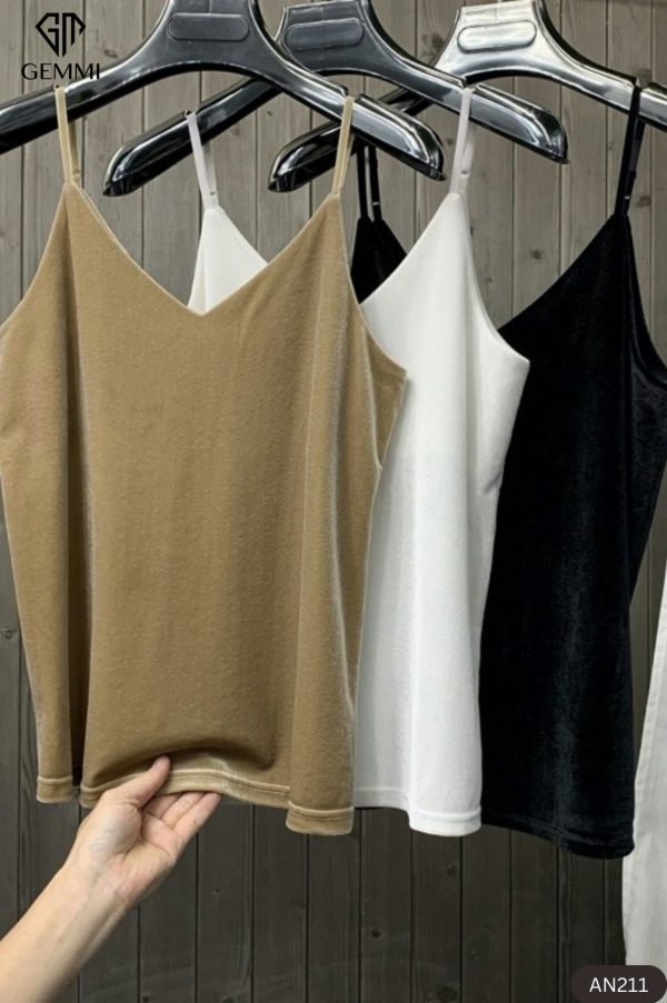 Áo 2 dây tuyết nhung GEMMI Fashion, AN221 - Hình ảnh 3