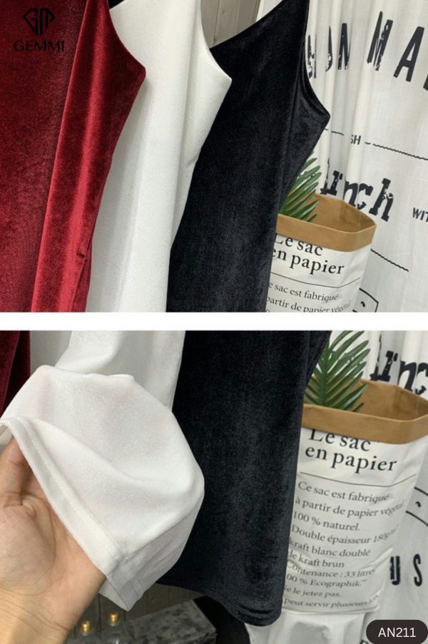 Áo 2 dây tuyết nhung GEMMI Fashion, AN221 - Hình ảnh 2