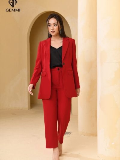 Set Vest công sở thiết kế đứng phom Gemmi fashion, VS116