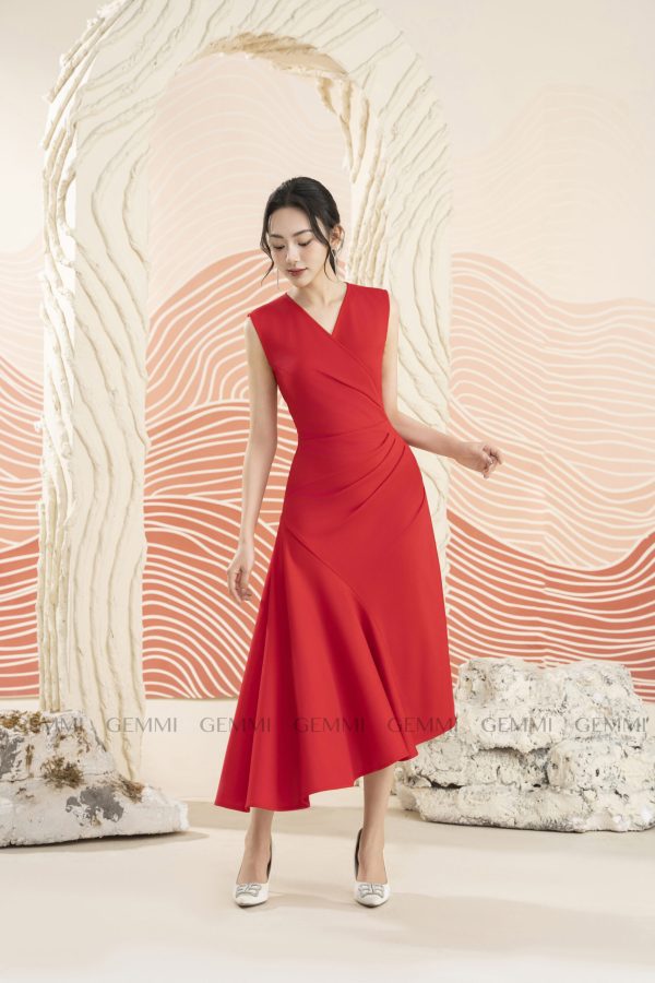 Đầm dạ thiết kế dáng xòe GEMMI Fashion, DK8742 - Hình ảnh 7