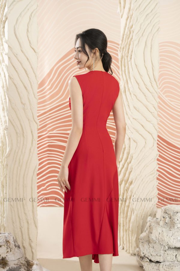 Đầm dạ thiết kế dáng xòe GEMMI Fashion, DK8742 - Hình ảnh 5