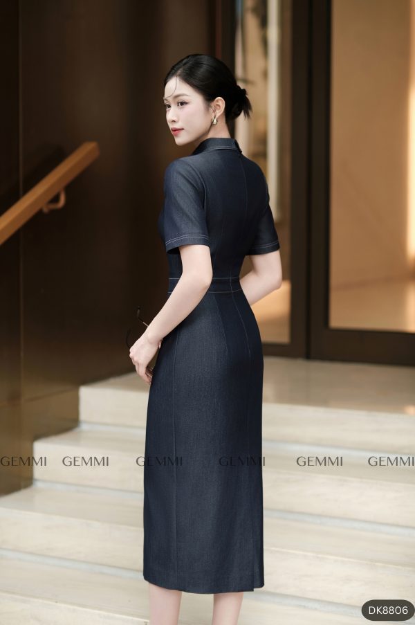 Đầm ôm body Denim, DK8806 - Hình ảnh 3