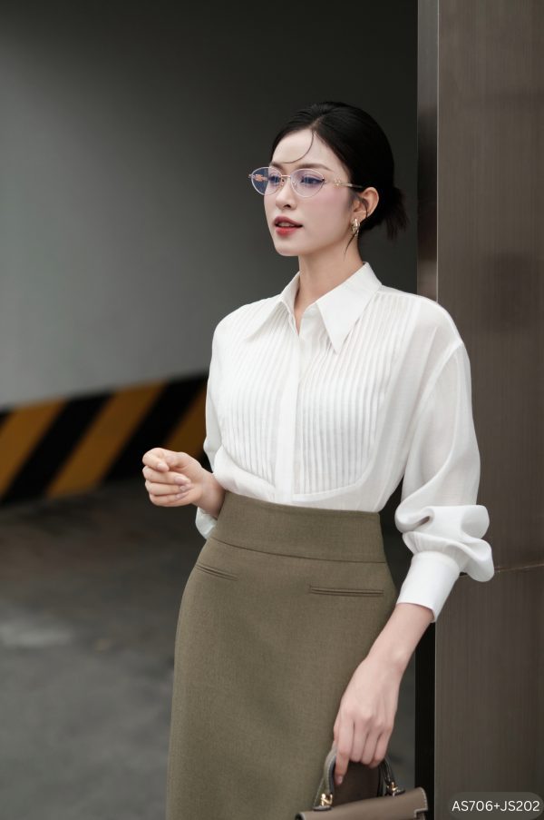 Áo Xếp ly, AS706 - Hình ảnh 2
