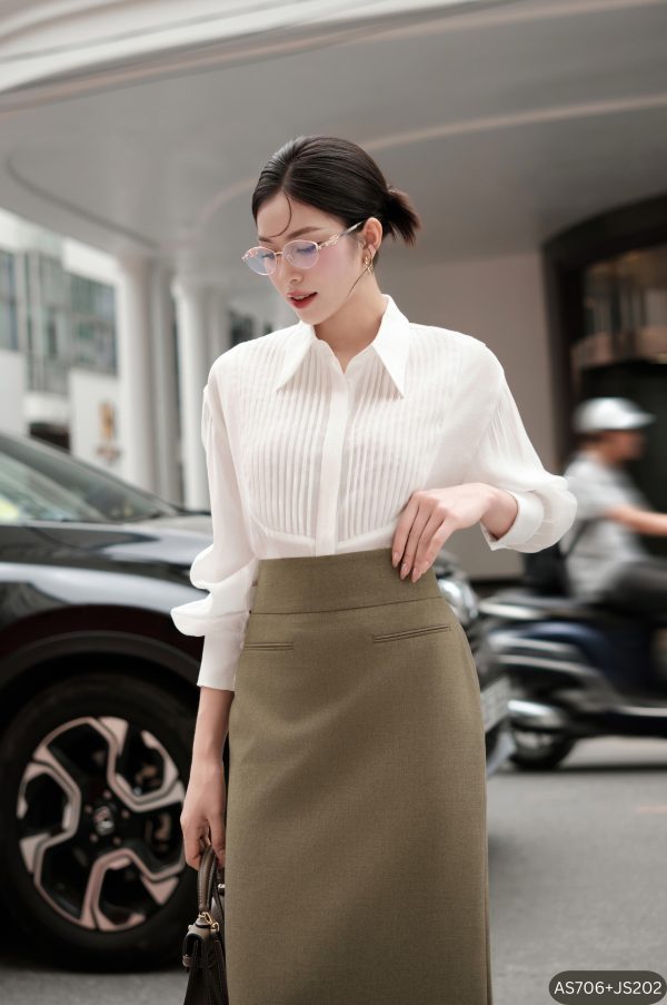 Áo Xếp ly, AS706 - Hình ảnh 3