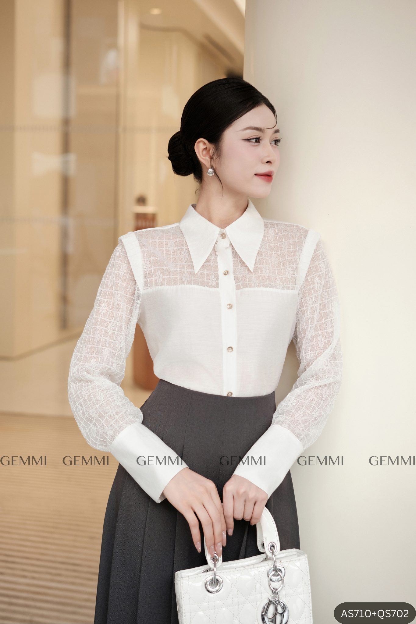 The White Grace Shirt , AS710 - Ảnh 9