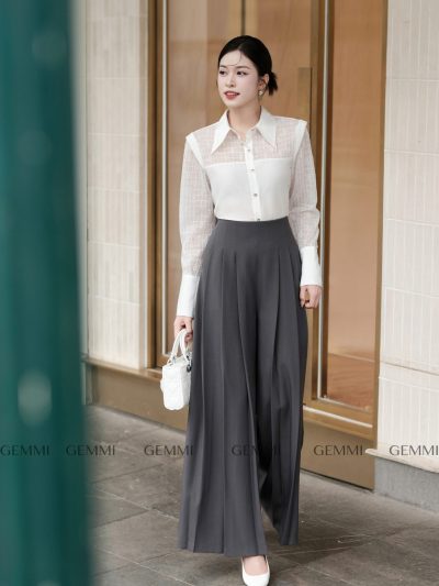 Quần tây xếp ba Ly, QS702