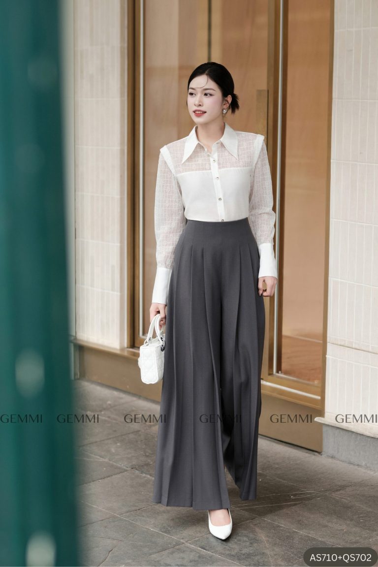 Quần tây xếp ba Ly, QS702