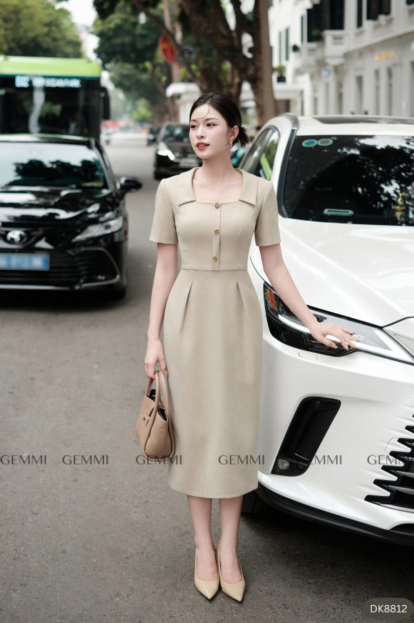 Đầm Body Cổ Vuông, DK8812 - Hình ảnh 2